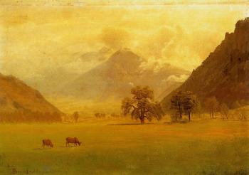 Albert Bierstadt : Rhone Valley